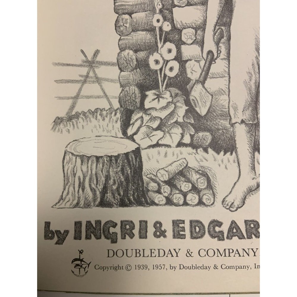 1957 Abraham Lincoln by Ingri & Edgar Parin d'Aulaire Hardback W/ Dust Jacket AO - Picture 5 of 7